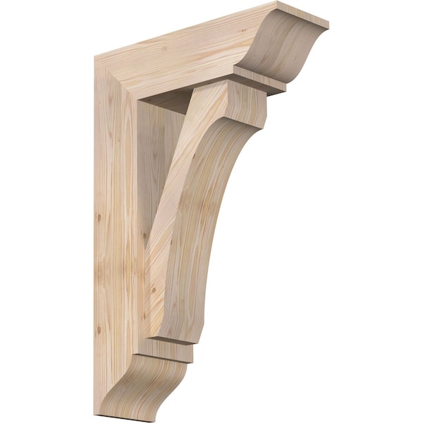 Ekena Millwork Legacy Traditional Smooth Bracket w/ Offset Brace, Douglas Fir, 7 1/2"W x 22"D x 34"H BKT0806X22X34LEC01SDF - main
